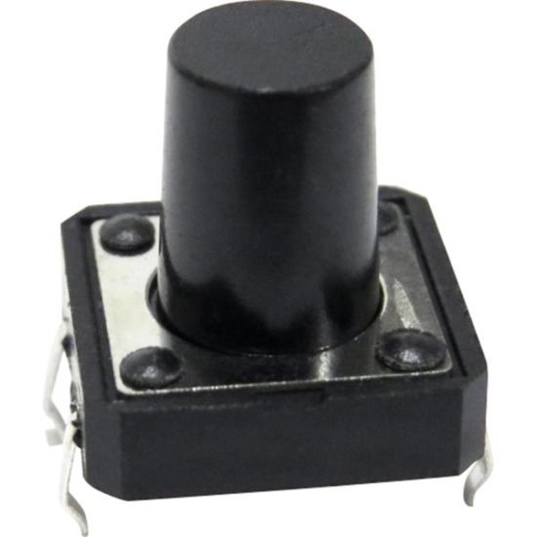 Chave Tactil Switch 12mm 180º CHVS0021 Preta Storm - PCT / 100