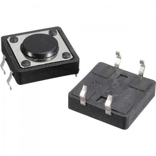 Chave Tactil Switch 4,3mm 180º CHVS0019 Preta STORM - PCT / 100