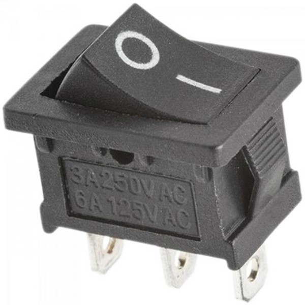 Chave Gangorra 3A/250VAC 3 Terminais ON/OFF Preta CHVS0014 Storm - PCT / 25