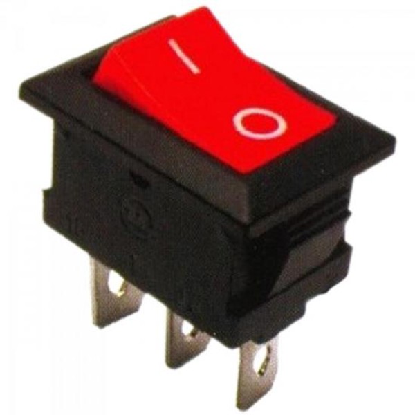 Chave Gangorra 6A/250VAC 3 Terminais ON/OFF Vermelha CHVS0011 Storm - PCT / 25
