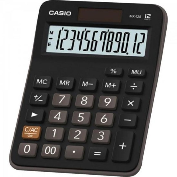 Calculadora de Mesa Casio MX-12B Preta