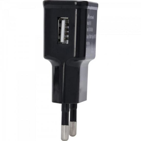 Fonte de Energia USB 1 Portas 1A UPK-101 Preto FORTREK