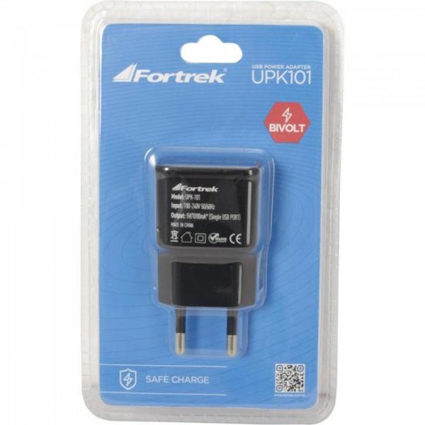 Fonte de Energia USB 1 Portas 1A UPK-101 Preto FORTREK