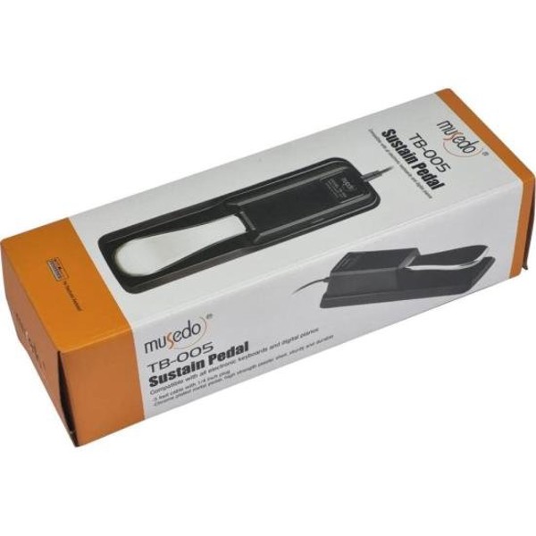 Pedal Sustain para Teclado e Piano Musedo TB-005 Preto