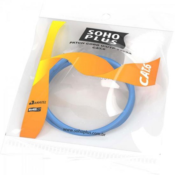 Patch Cord CAT.6 U/UTP CMX 1,5m T568A/B Azul Furukawa Sohoplus