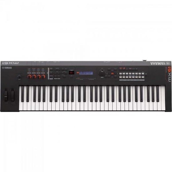 Teclado Yamaha MX61 BK Sintetizador Preto
