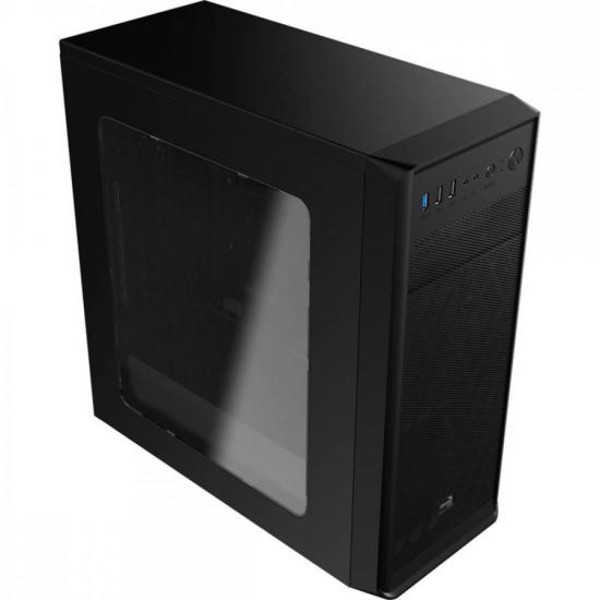 Gabinete Gamer Aerocool Mid Tower SI-5100 Preto Lateral Acrílico