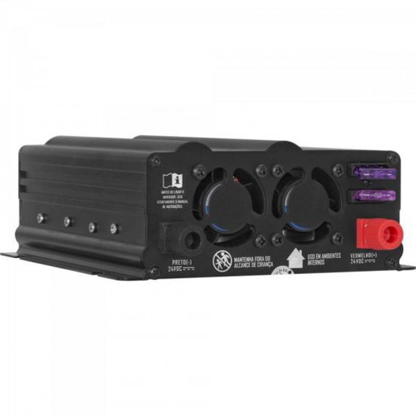 Inversor de Onda Modificada 800W 24VDC/127V Cinza Escuro Off Grid Hayoni