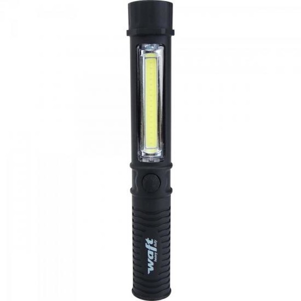Lanterna Caneta LED DOUBLE Preta WAFT