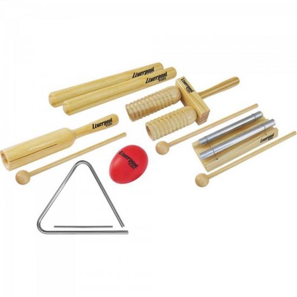 Kit de Percussão Infantil 6 PeçasINF01 LIVERPOOL