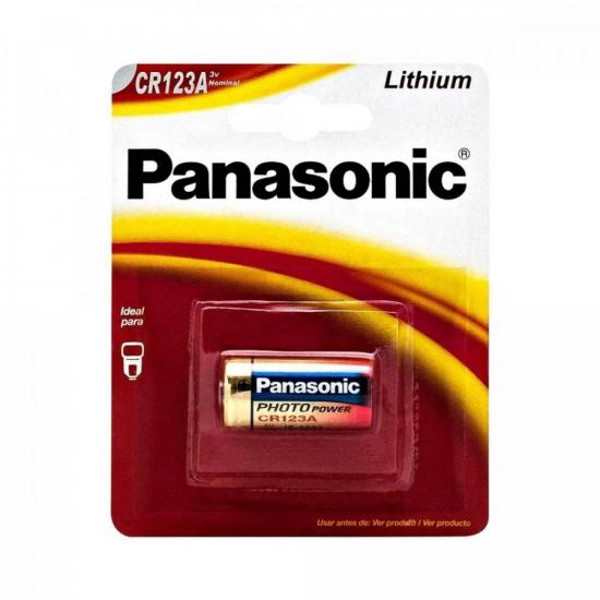 Bateria Lithium 3V Photo CR123A PANASONIC (Cartela com 1 Unid.)