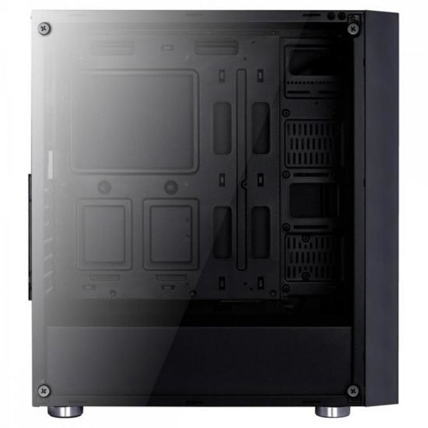 Gabinete Mid Tower ATX QUARTZ RGB Preto AEROCOOL