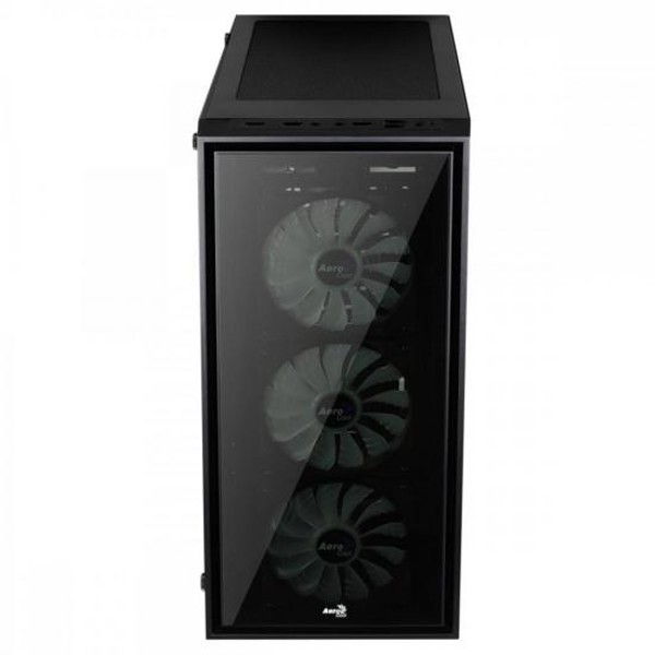 Gabinete Mid Tower ATX QUARTZ RGB Preto AEROCOOL