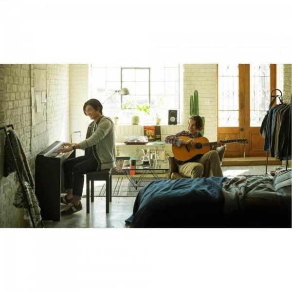 Piano Digital Yamaha P-125 Compacto Com Fonte Preto