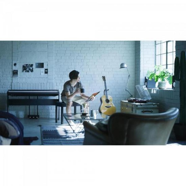 Piano Digital Yamaha P-125 Compacto Com Fonte Preto