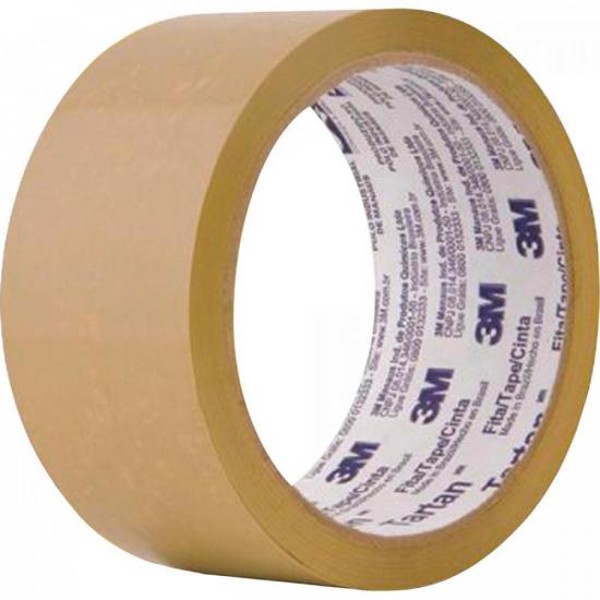 Fita Adesiva p/ Empacotamento de BOPP 45mX50m Tartan 5899 Marrom 3M - PCT / 4