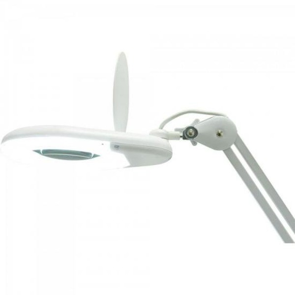 Lupa De Bancada c/ Iluminação LED 8D Bivolt HL400 Branco HIKARI