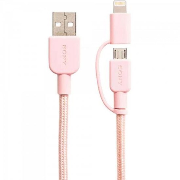 Cabo USB/Mini C/Lightning CP-ABLP150P Rosa SONY