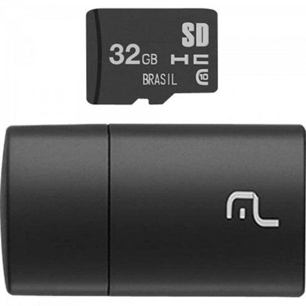 Leitor Multilaser USB Com Cartão SD 32GB