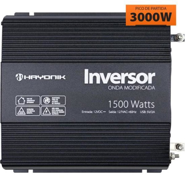 Inversor de Onda Modificada 1500W 12Vdc/127V PW11-3 Off Grid Hayonik