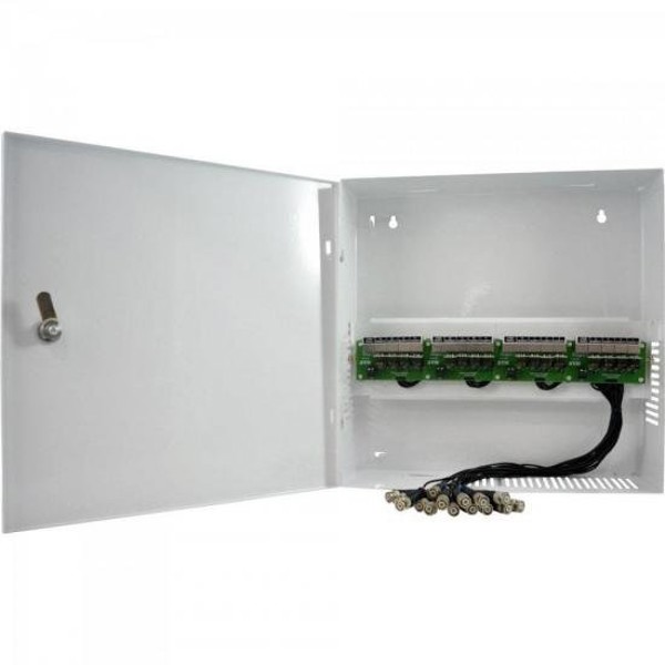 Rack Organizador para CFTV Multi 19" 8 Canais RJ45 Branco MAX ELETRON