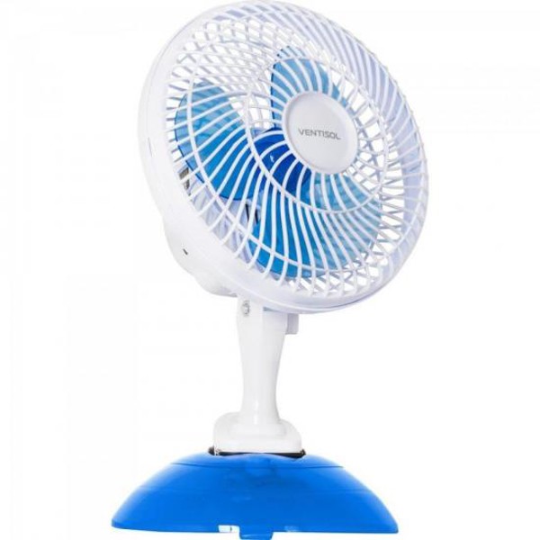 Ventilador de Mesa Ventisol Mini 20 Azul/Branco 127v
