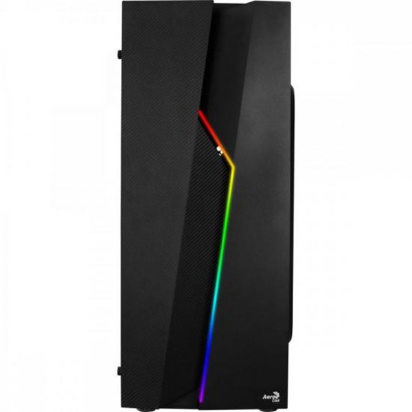 Gabinete Gamer Aerocool Bolt Preto RGB Lateral Acrílico