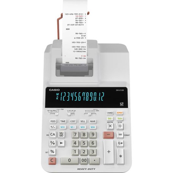 Calculadora Com Bobina Casio DR-210R WE Branca