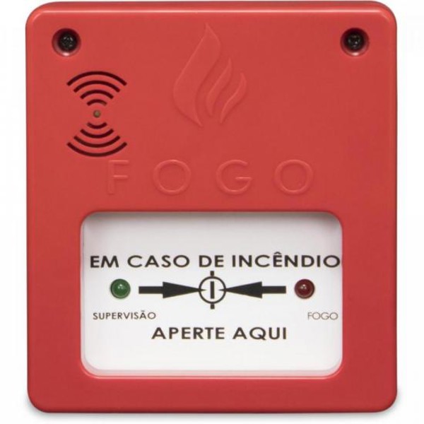 Acionador Manual com Sirene 12V/24V Convencional SEGURIMAX