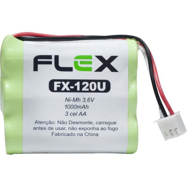 Bateria P/ Telefone sem Fio 3,6 AA 1000MAH FLEX