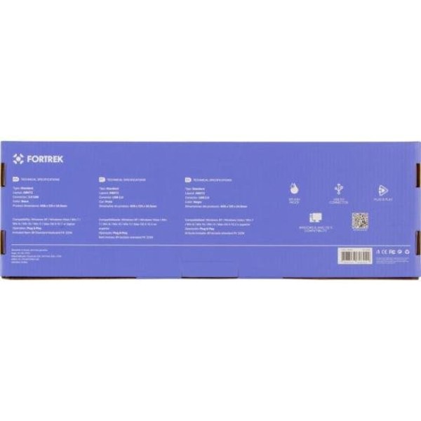 Teclado Fortrek SKL-106 Standard USB Preto FK 325K