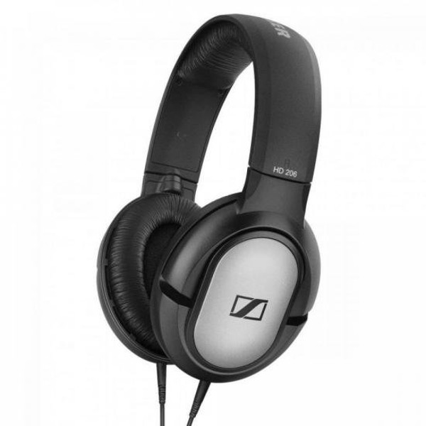 Fone De Ouvido Sennheiser HD206 Preto/Prata