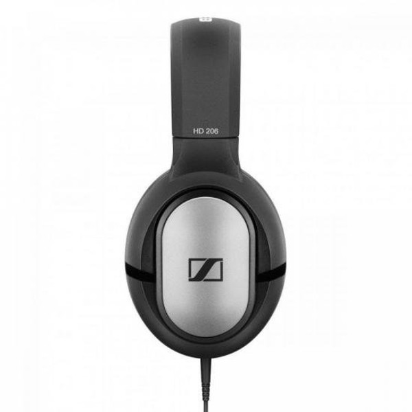 Fone De Ouvido Sennheiser HD206 Preto/Prata