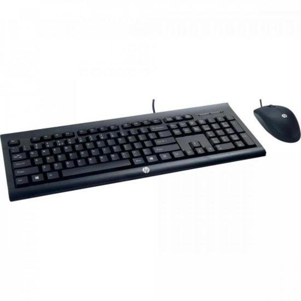 Kit Teclado + Mouse USB C2500 Preto HP