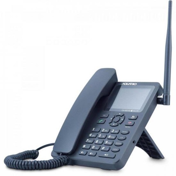 Telefone Celular Fixo 4G 2 Chip CA42S Preto Aquário