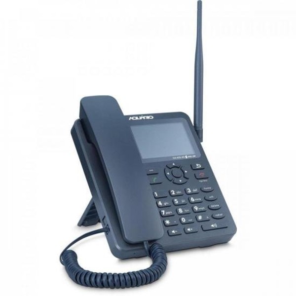 Telefone Celular Fixo 4G 2 Chip CA42S Preto Aquário