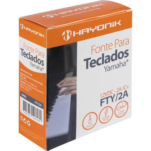 Fonte Chaveada Para Teclados Yamaha 12VDC 2A FTY/2A HAYONIK