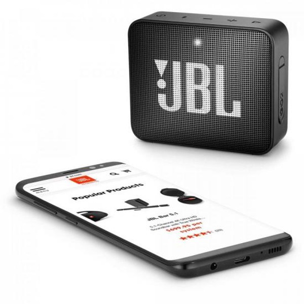 Caixa Multimídia Portátil Bluetooth GO 2 Preta JBL