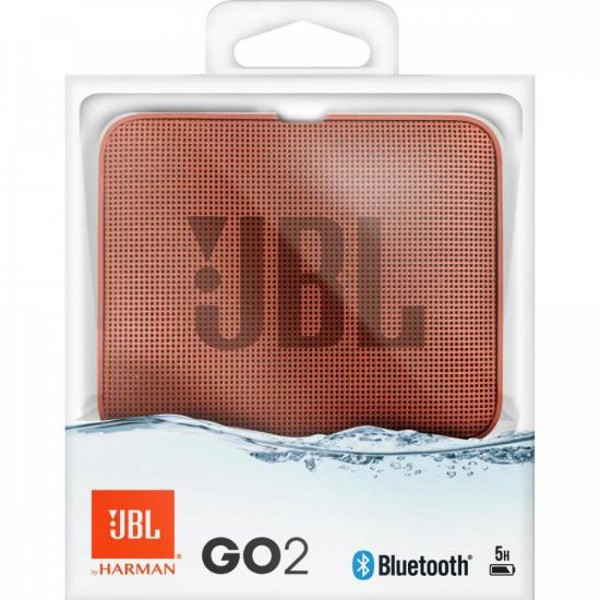 Caixa Multimídia Portátil Bluetooth GO 2 Canela JBL