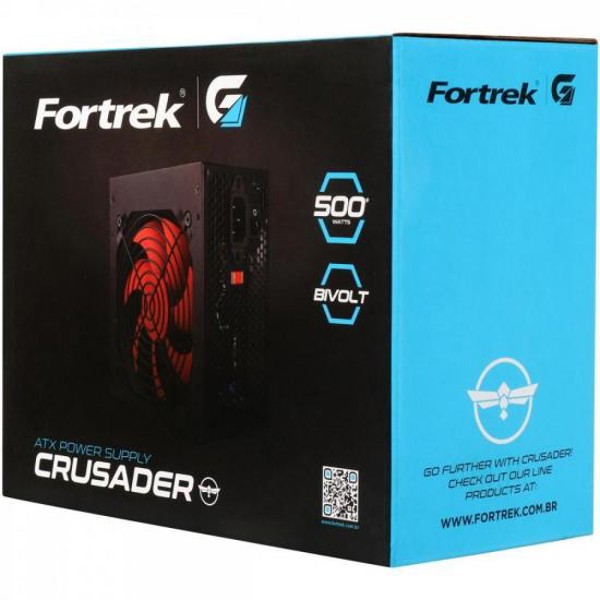 Fonte Gamer ATX Fortrek Crusader 300W