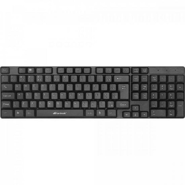 Teclado Standard ABNT2 SKF101 Preto FORTREK
