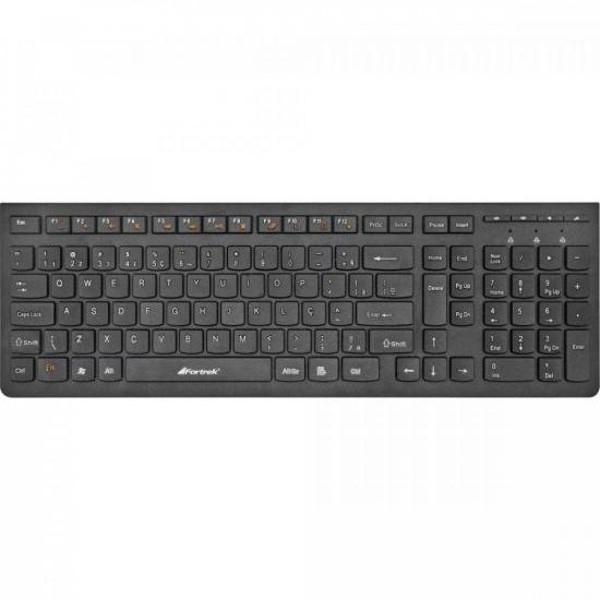 Teclado Multimídia USB ABNT2 MKF102 Preto FORTREK