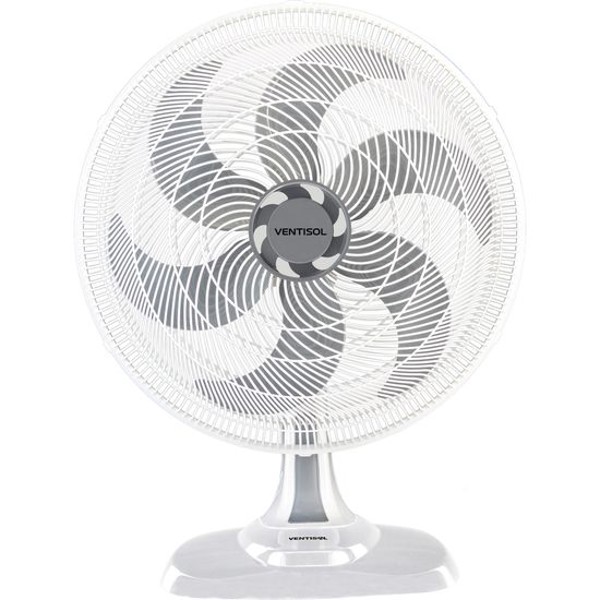 Ventilador de Mesa Ventisol Turbo 6 50cm Branco 127v