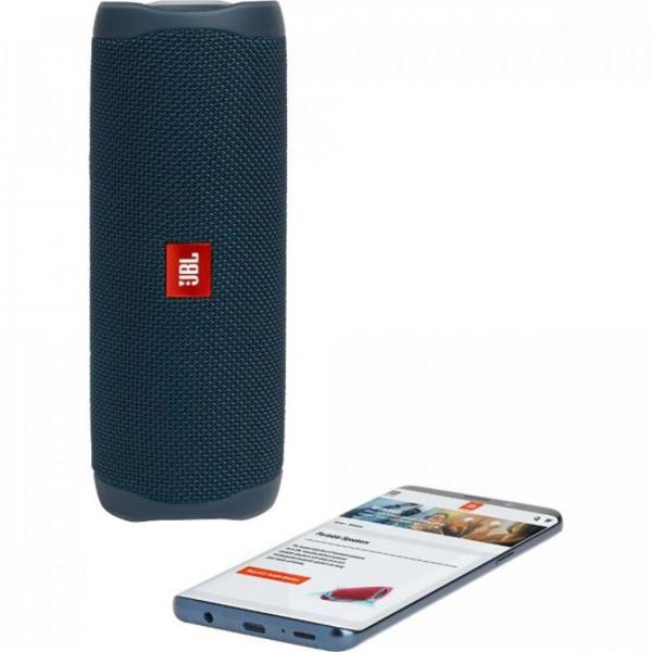 Caixa Multimídia Portátil Bluetooth FLIP 5 Azul JBL
