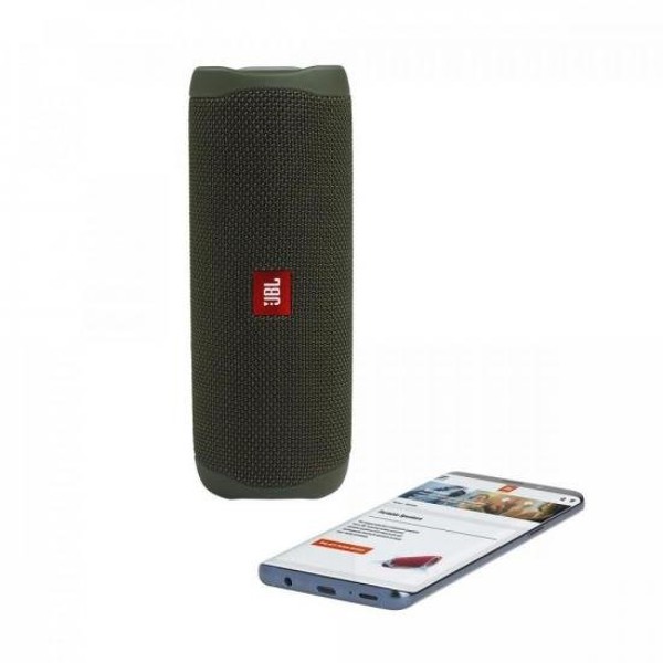 Caixa Multimídia Portátil Bluetooth FLIP 5 Verde JBL