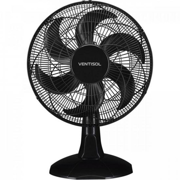 Ventilador de Mesa Ventisol Turbo Economy 40cm Preto 127v