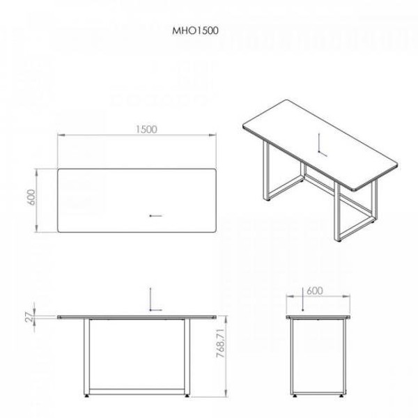 Mesa Office Hayonik MHO 1500 27mm Carvalho Berlin