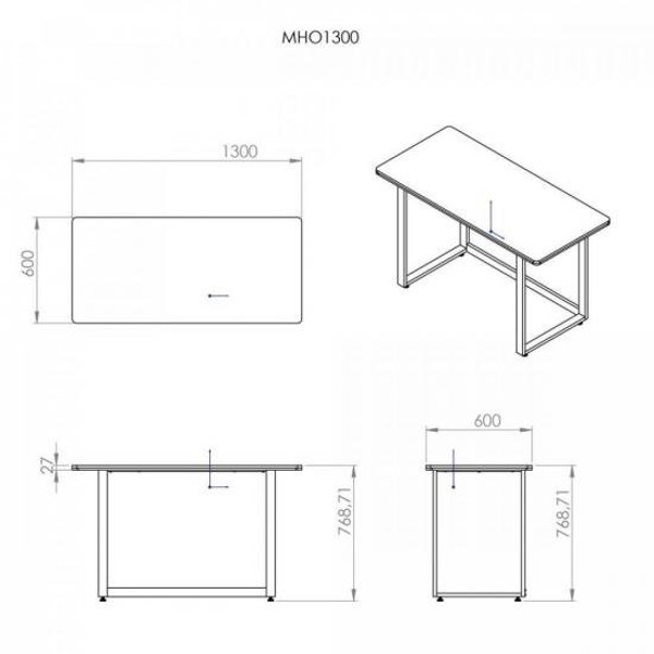 Mesa Office MHO 1300 Venezuela - Borda 27mm