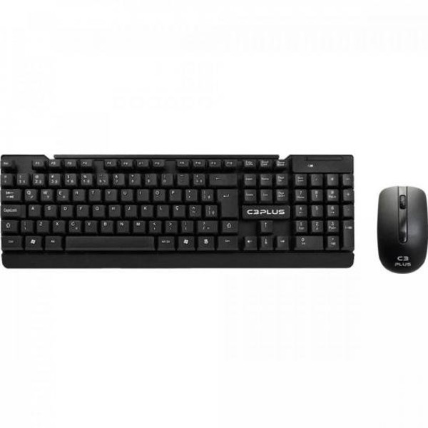 Kit Teclado + Mouse sem Fio K-W11BK Preto C3TECH