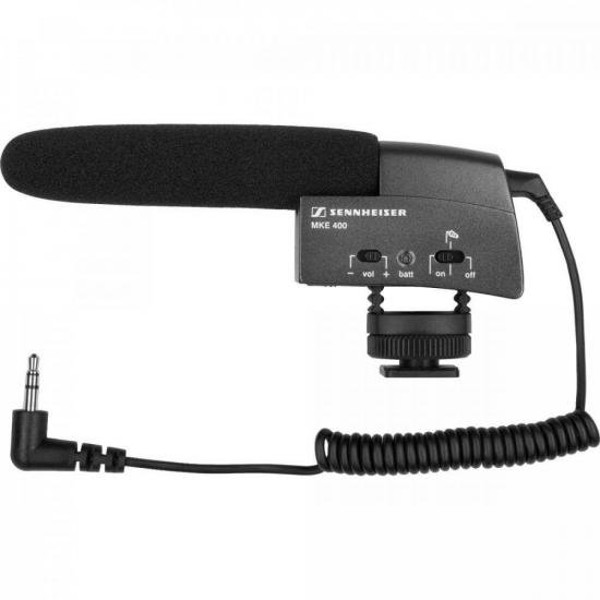 Microfone Shotgun Sennheiser MKE 400 Preto